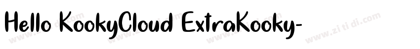 Hello KookyCloud ExtraKooky字体转换